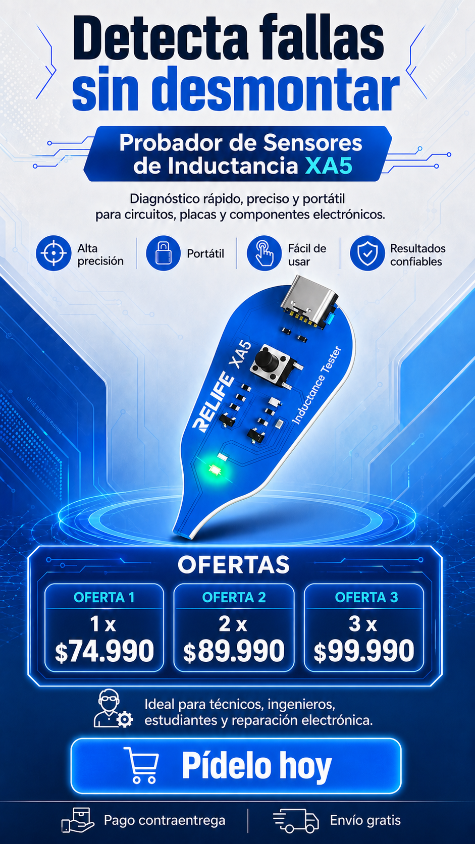 Probador De Sensores De Inductancia Xa5