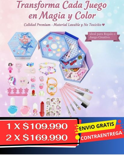 Kit De Maquillaje Y Joyeria Infantil
