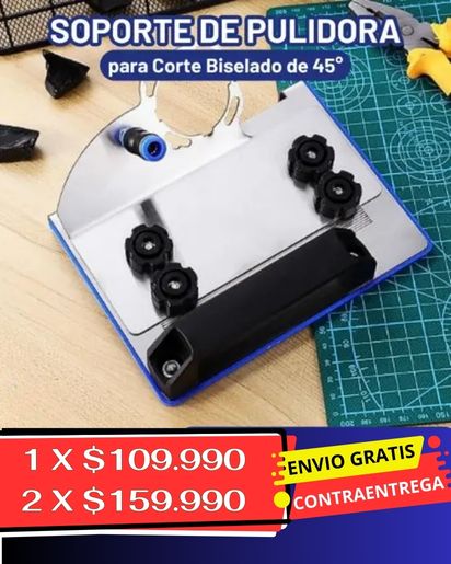 Soporte Pulidora Corte Biselado