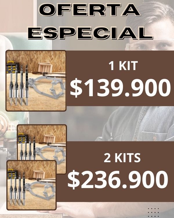 Adaptador Y Set X4 Brocas Para Madera