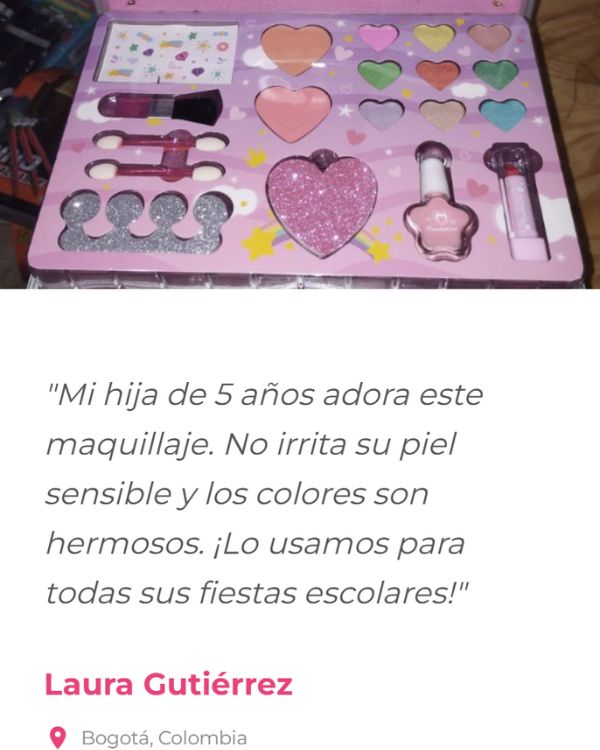 kit de maquillaje para niñas