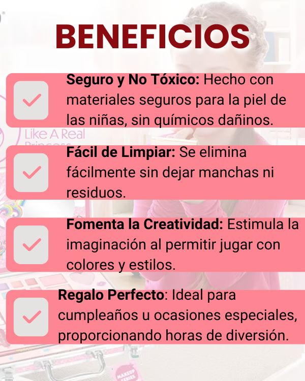 kit de maquillaje para niñas