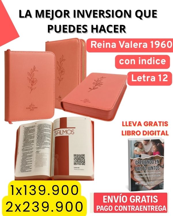 BIBLIA Reina Valera Letra 12 con Indice