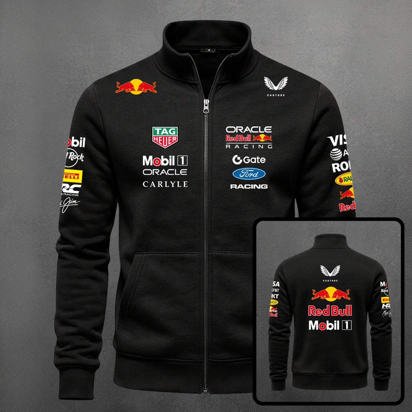 Buzo Cuello Alto F1 Redbull Estampado Ac