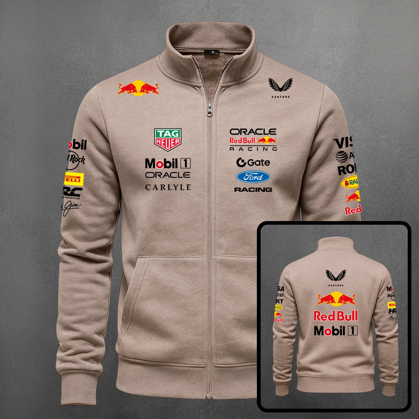 Buzo Cuello Alto F1 Redbull Estampado Ac