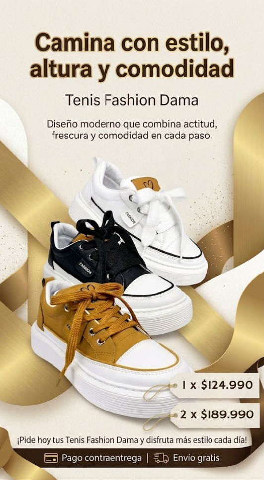 Tenis Fashion Dama
