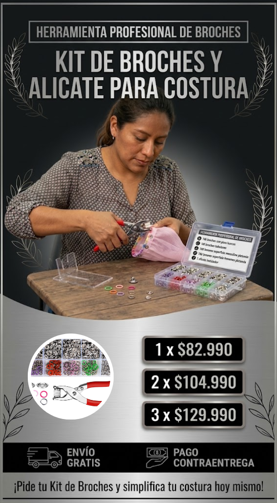 Kit De Broches A Presion Broches Boton