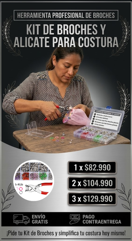 Kit De Broches A Presion Broches Boton
