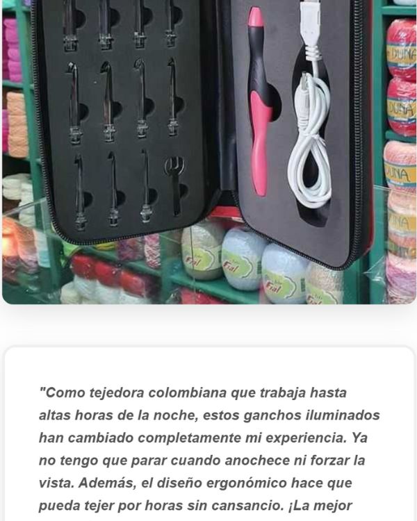 Kit para tejer recargable
