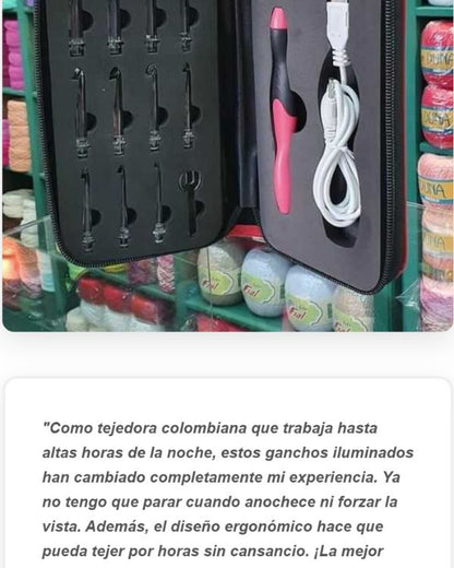 Kit para tejer recargable