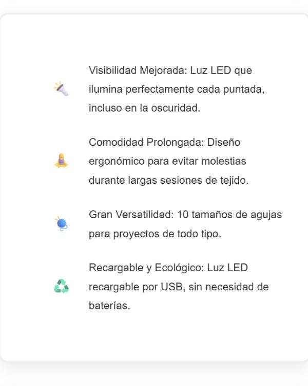 Kit para tejer recargable