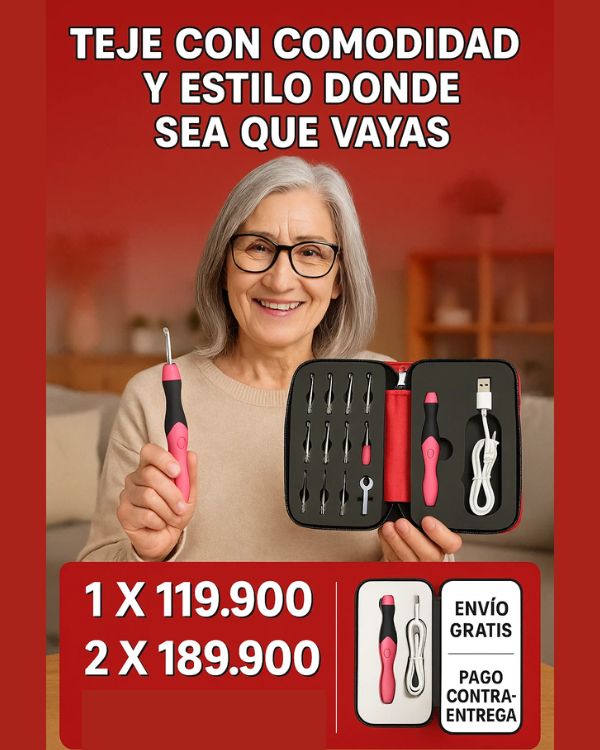Kit para tejer recargable