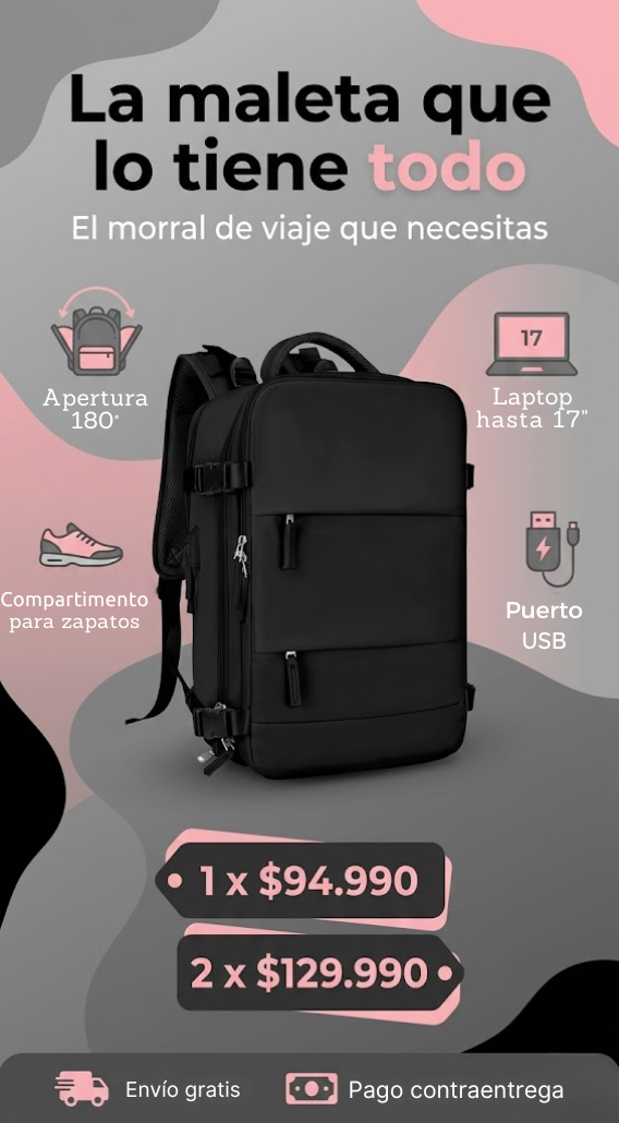 Maleta Viajera Tipo Amazon