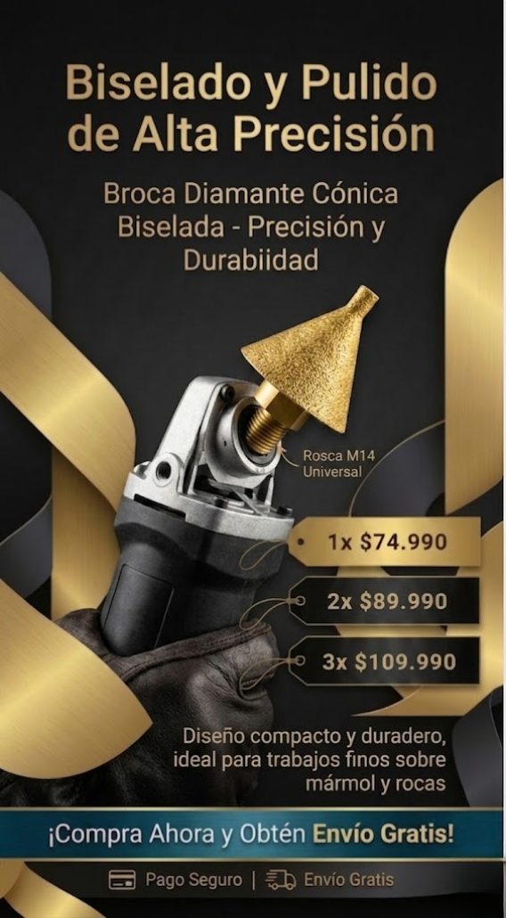 Broca Diamante Conico Biselado
