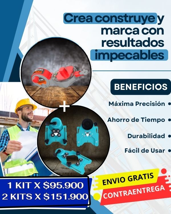 Combo  soporte para perforación +Trazador De Lineas