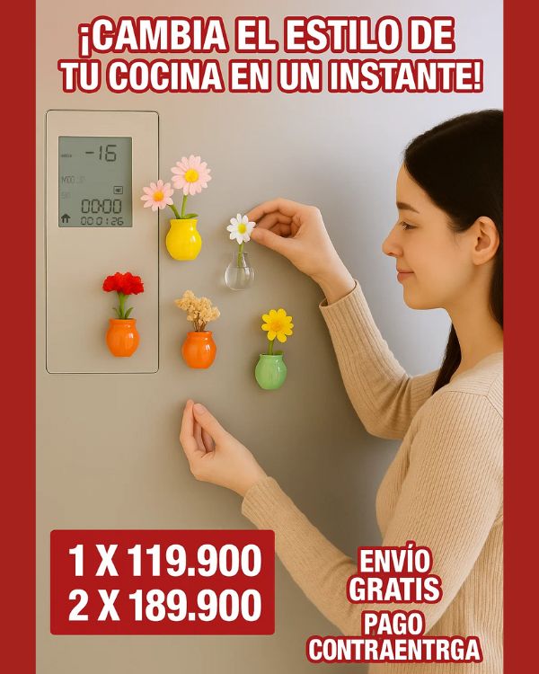 Mini jarrón imanes jarrón de cerámica imanes x5