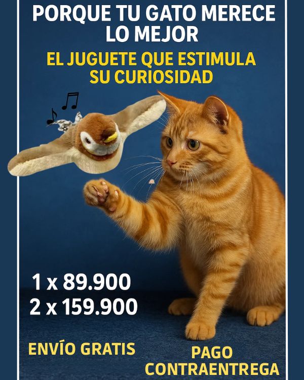Juguete Pajaro para Gatos