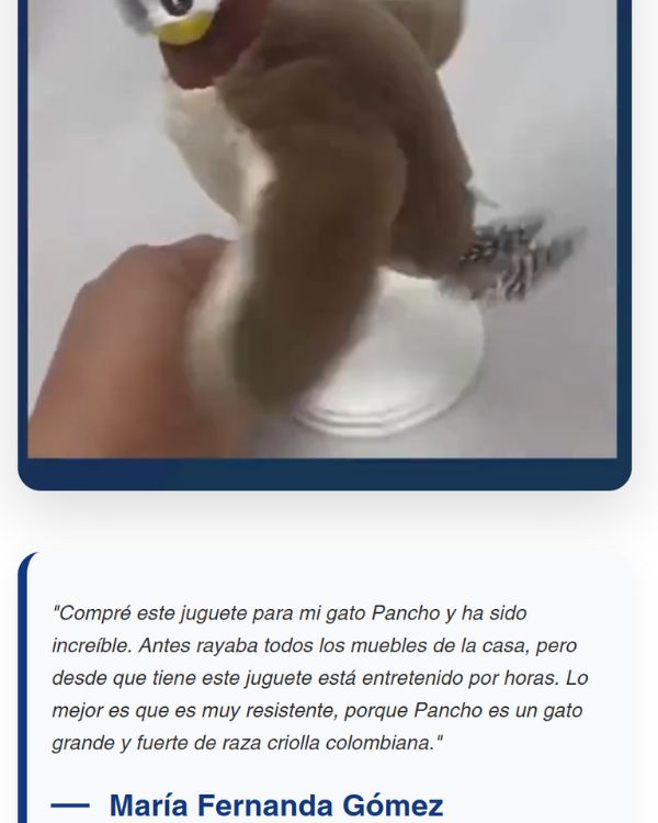 Juguete Pajaro para Gatos