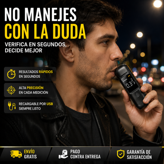 Alcoholimetro Portatil De Alta Precision