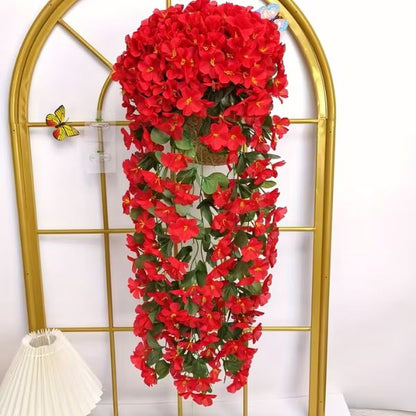 Ramo De Orquideas Artificiales + Canasta