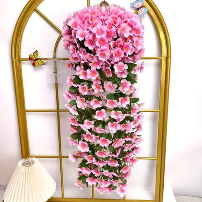 Ramo De Orquideas Artificiales + Canasta