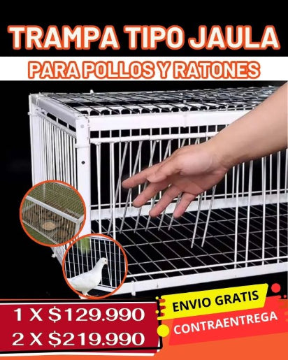 Trampa Tipo Jaula Para Aves Y Roedores