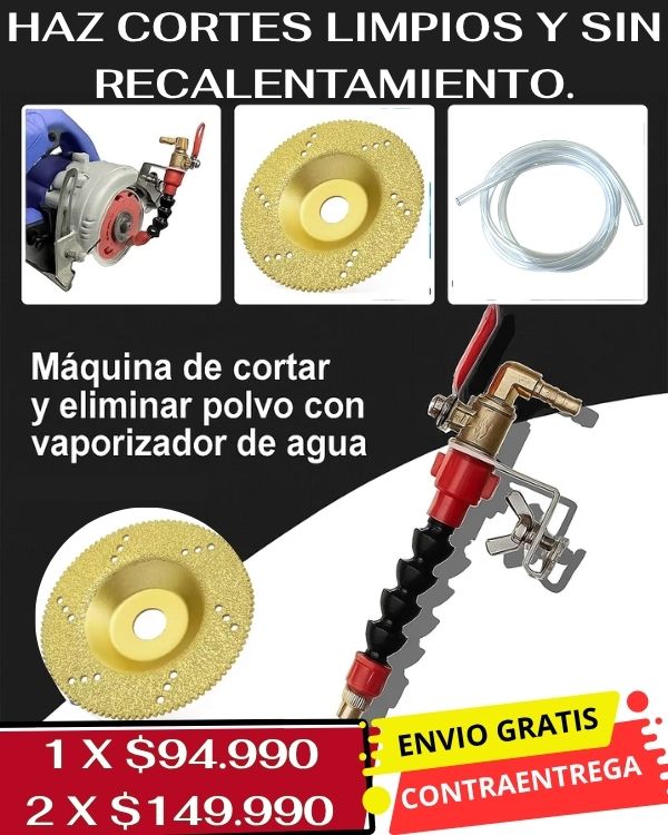 kit para corte Rociador De Agua + Disco De Corte De Sierra De Diamante