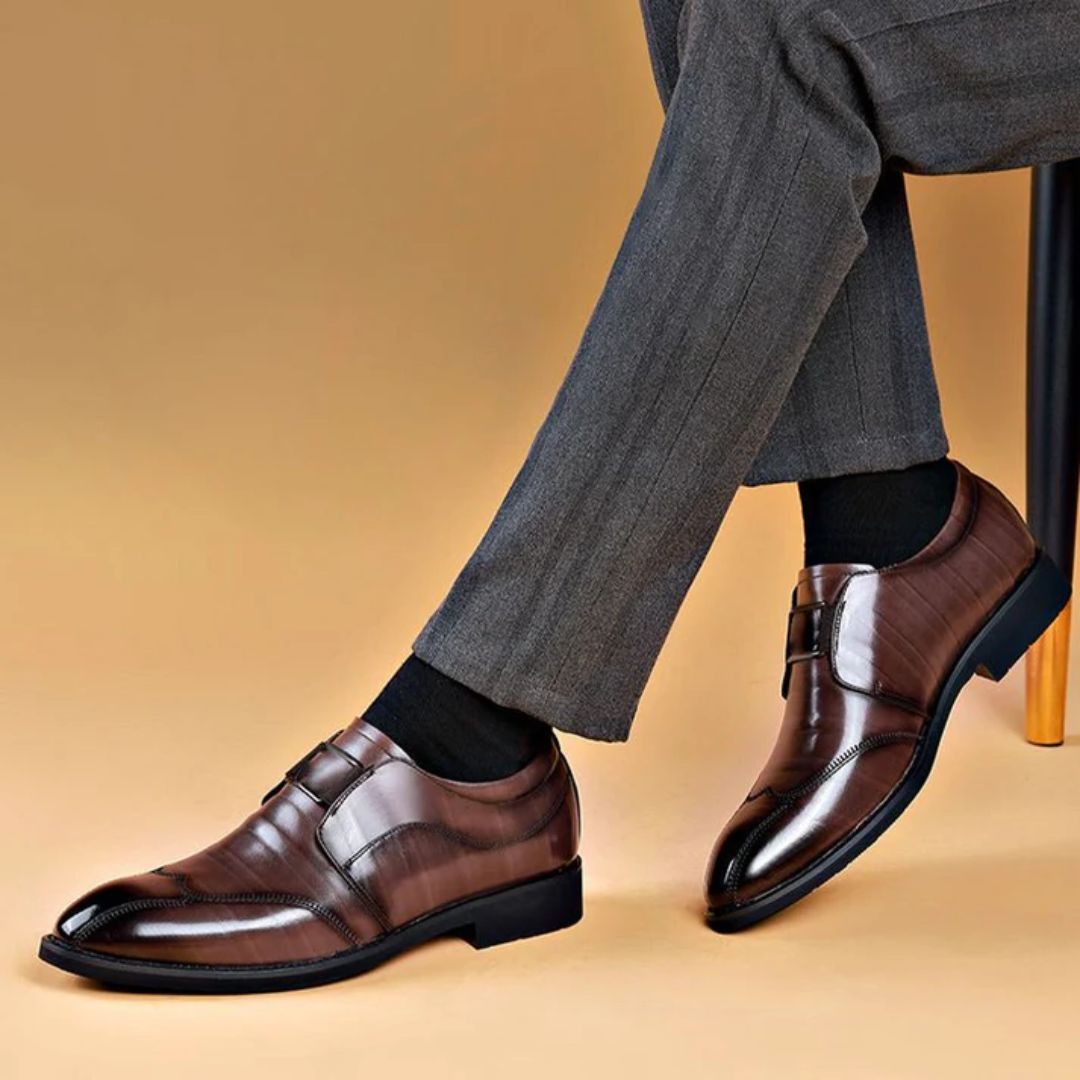 Zapatos De Cuero Para Hombre