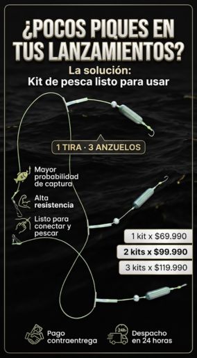 Kit de pesca (6 anzuelos)