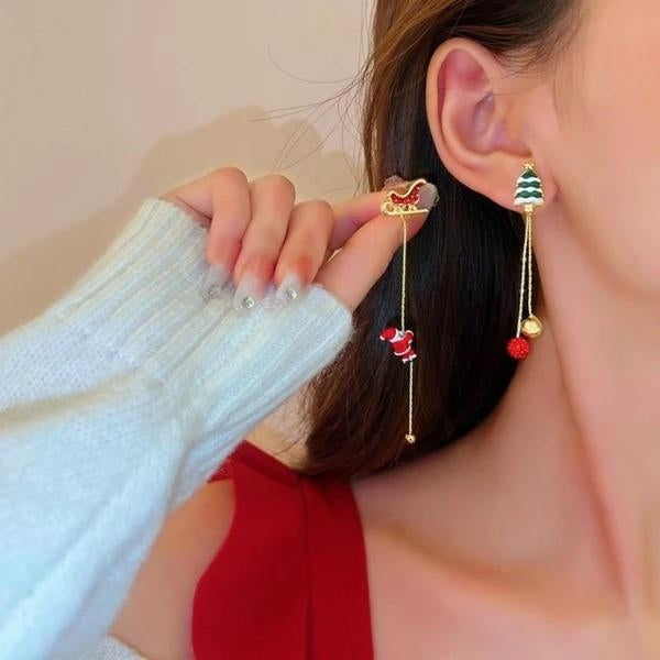 PAR ARETES NAVIDEÑOS