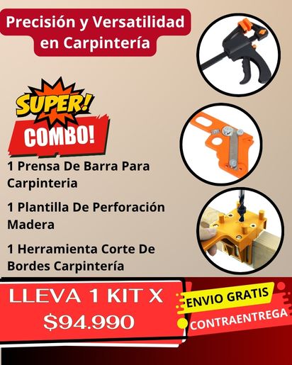 Kit  x 3 de Carpinteria