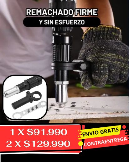 Adaptador De Remachadora Para Taladro
