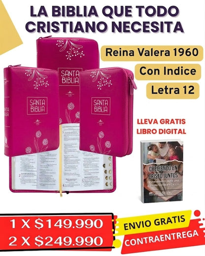 Biblia letra 12 con Indice Judá